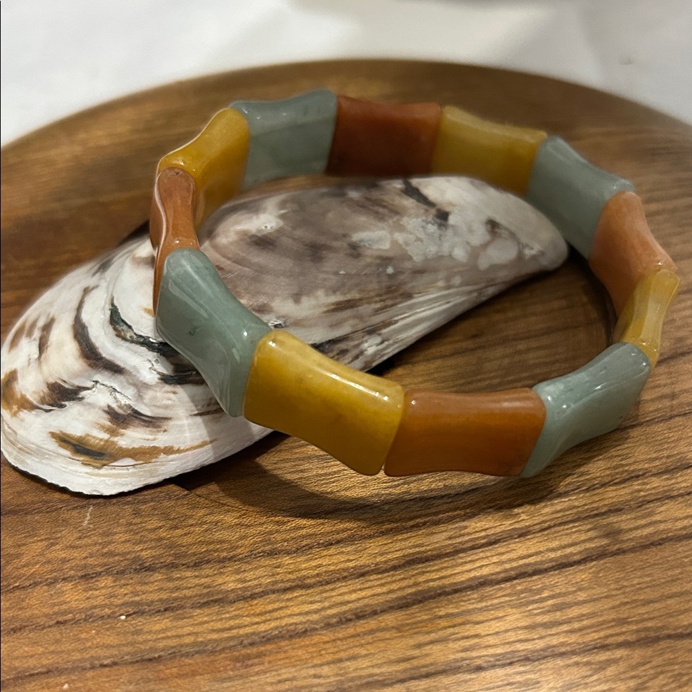 Multicolor Bamboo-Style Bracelet
